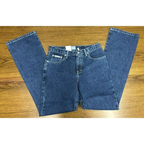 NEW‎ Calvin Klein Denim Girls Size 16 Boot Cut Dark Stone Wash - Picture 1 of 8